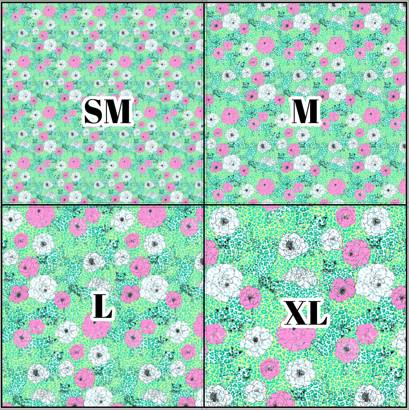 Printed Vinyl & HTV Leopard Luck Pattern 12 x 12 inch sheet