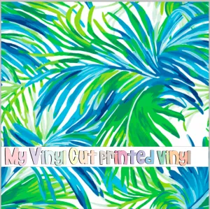 Printed Vinyl & HTV Preppy Beach House I Pattern 12 x 12 inch sheet