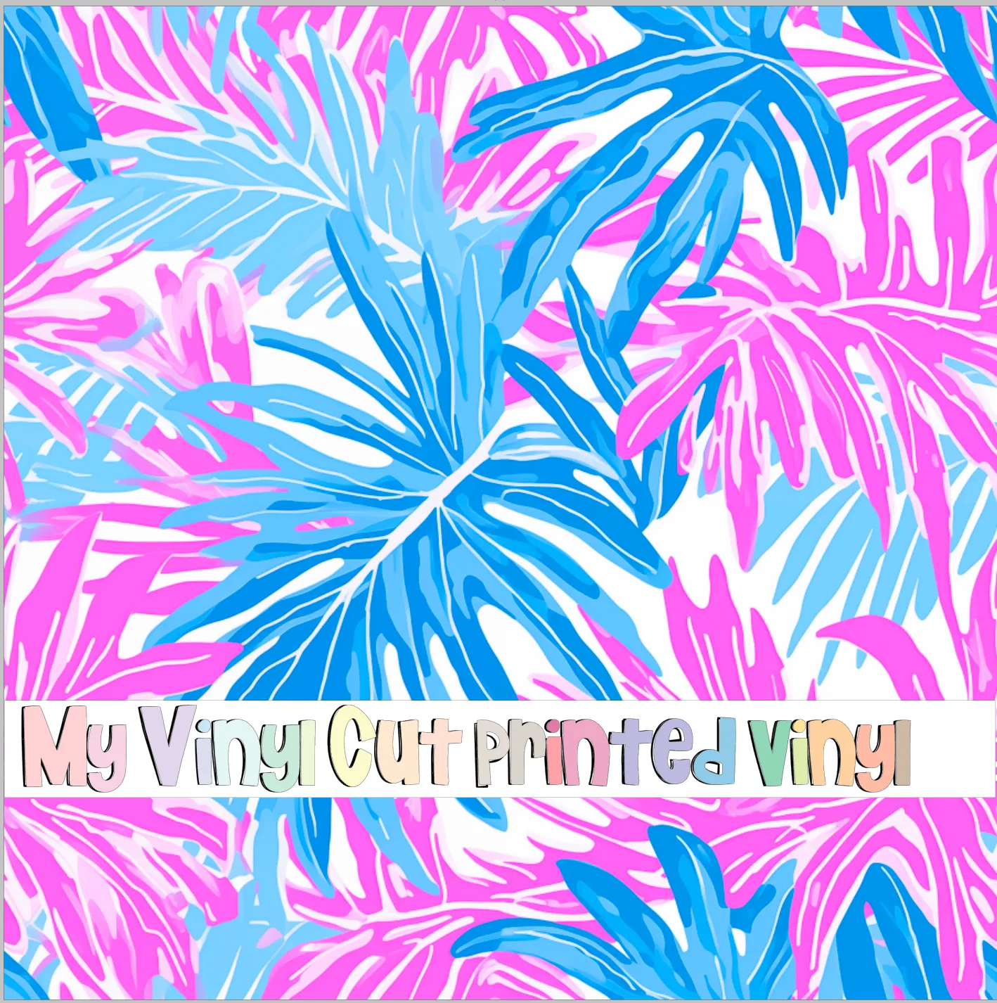 Printed Vinyl & HTV Preppy Beach House N Pattern 12 x 12 inch sheet