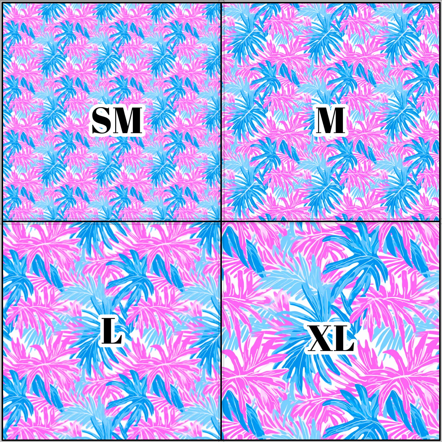 Printed Vinyl & HTV Preppy Beach House N Pattern 12 x 12 inch sheet