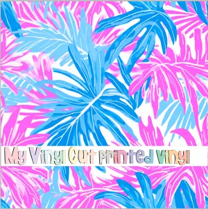 Printed Vinyl & HTV Preppy Beach House N Pattern 12 x 12 inch sheet