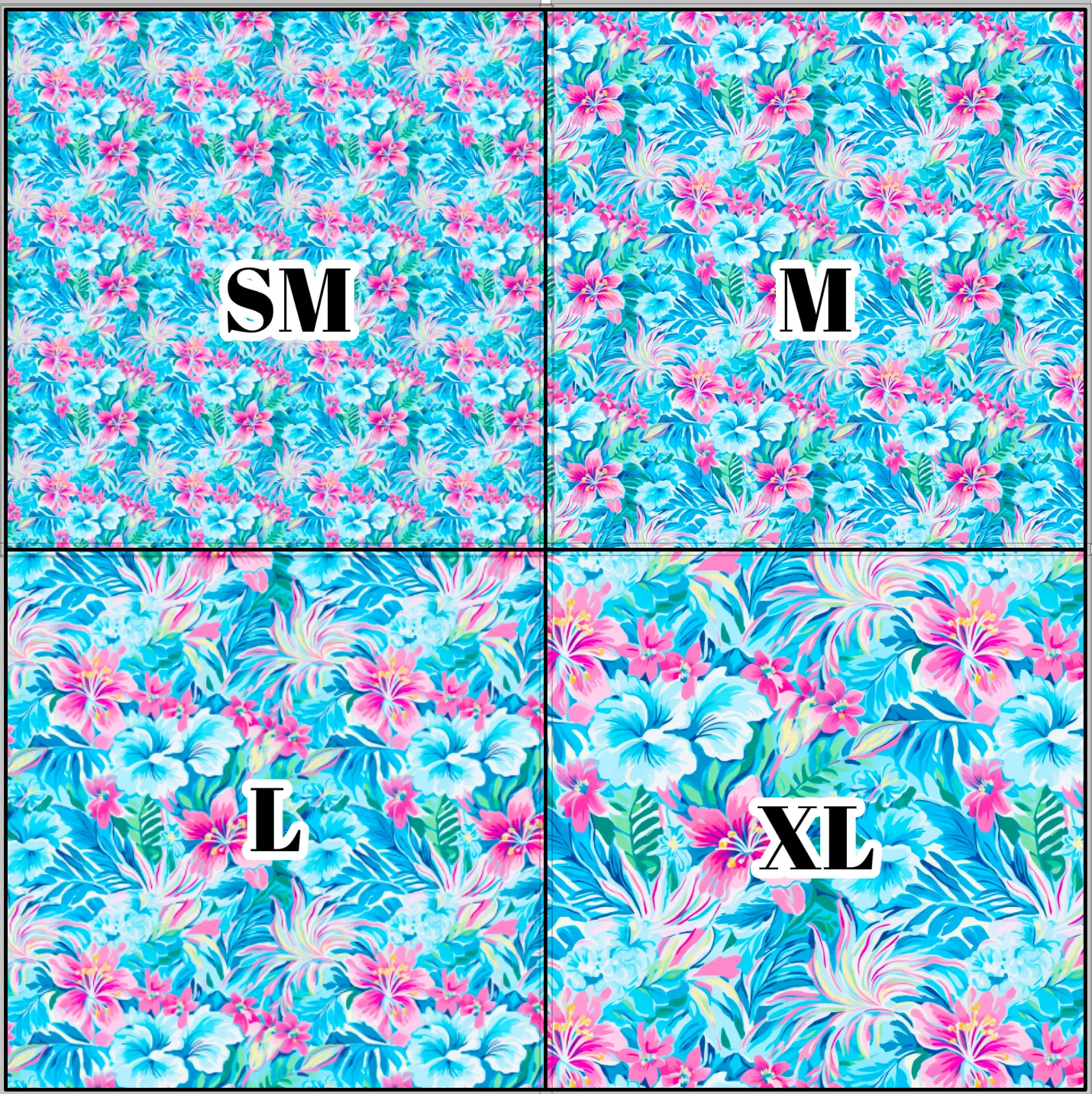 Printed Vinyl & HTV Preppy Beach House P Pattern 12 x 12 inch sheet