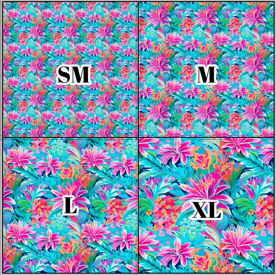 Printed Vinyl & HTV Preppy Paradise A Patterns 12 x 12 inch sheet