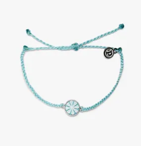 Pura Vida Cameo Silver Bracelet Ice Blue