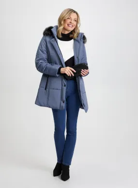 Quilted Coat, & Colour Block Sweater