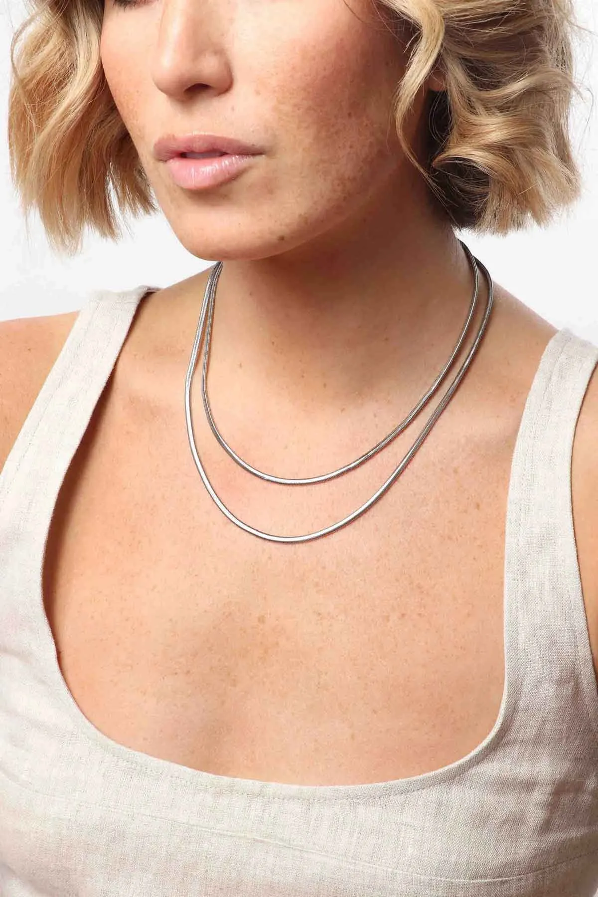 RAMSEY LAYERED NECKLACE Silver