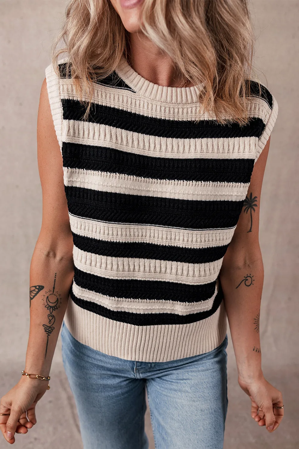 Sara Stripe Knit Top