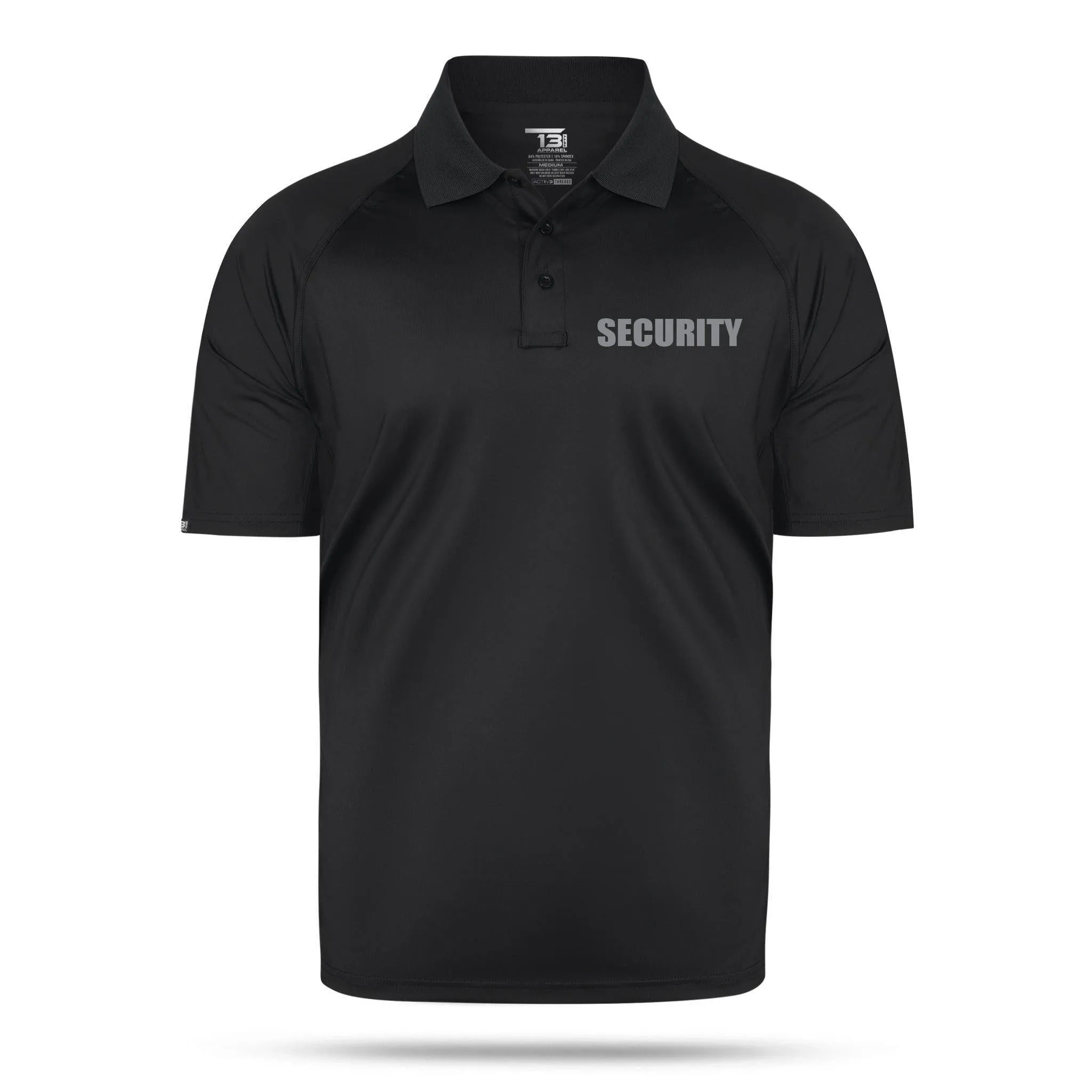 [SECURITY] Men's Performance Polo [BLK/GRY]