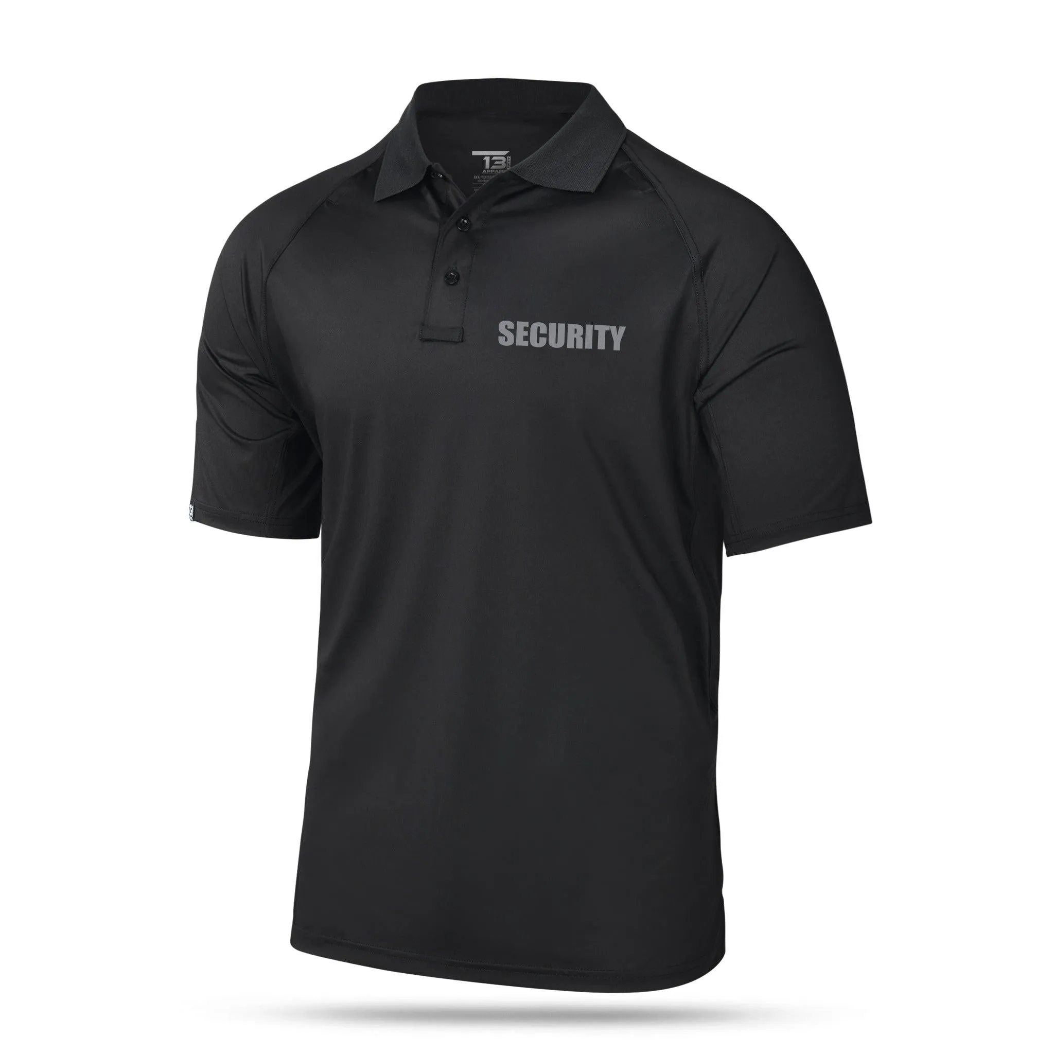 [SECURITY] Men's Performance Polo [BLK/GRY]