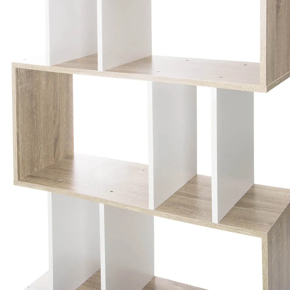 Shelving Units. 5 Tier Display Book Storage Shelf Unit White Brown