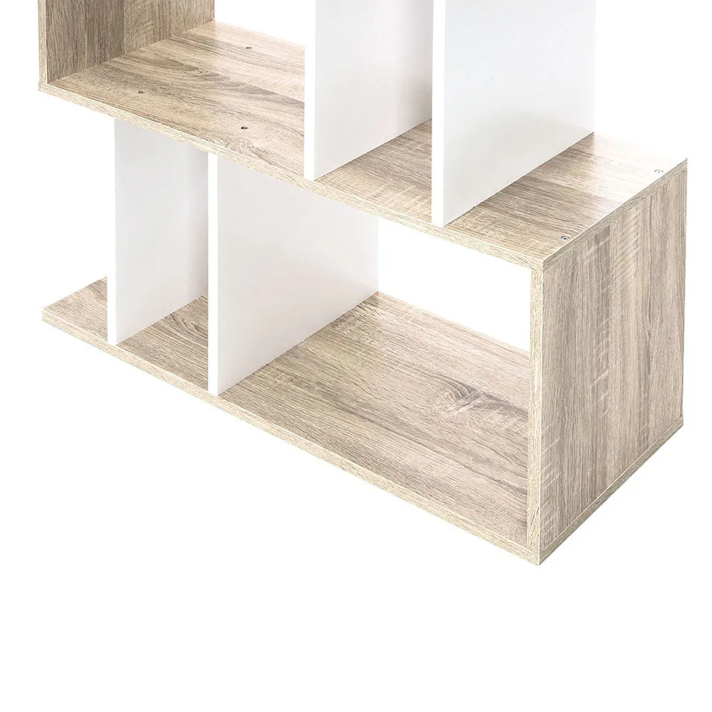 Shelving Units. 5 Tier Display Book Storage Shelf Unit White Brown