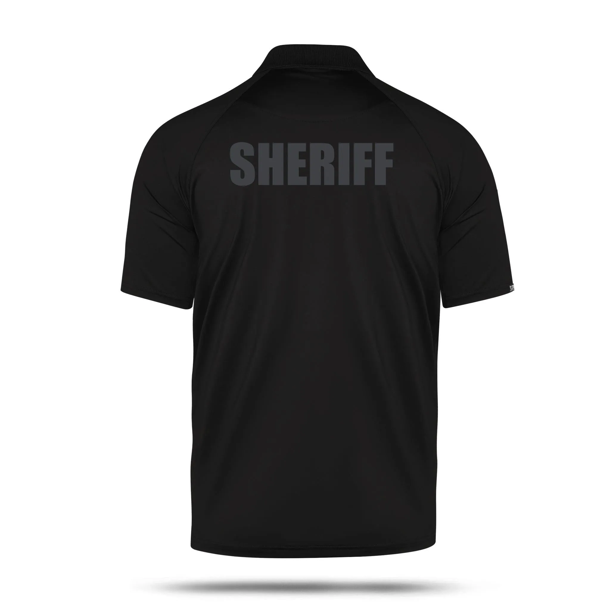 [SHERIFF] Men's Performance Polo [BLK/BLK]