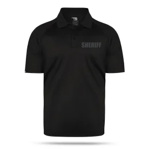 [SHERIFF] Men's Performance Polo [BLK/BLK]