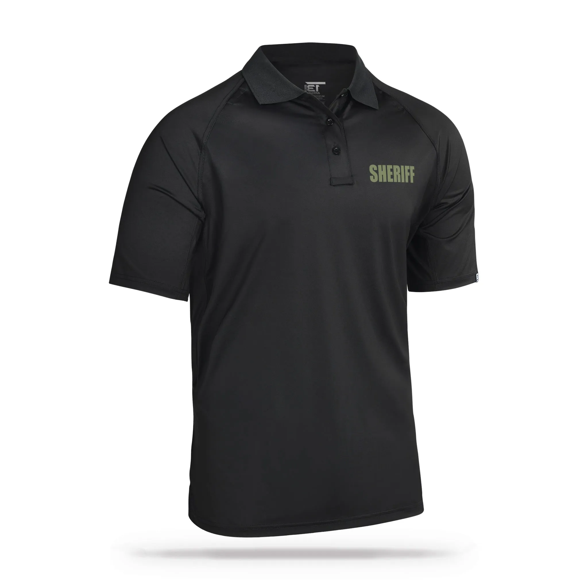 [SHERIFF] Men's Performance Polo [BLK/GRN]