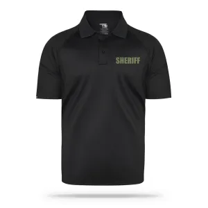 [SHERIFF] Men's Performance Polo [BLK/GRN]