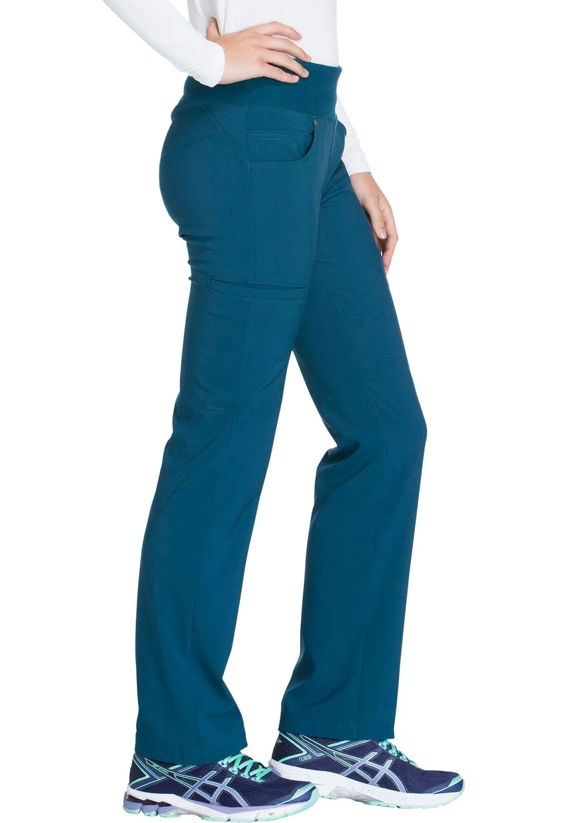 St George's iFlex PETITE Pull-on Scrub Pant Caribbean Blue - Inseam 28.5" (72cm) STG-CK002PCAR