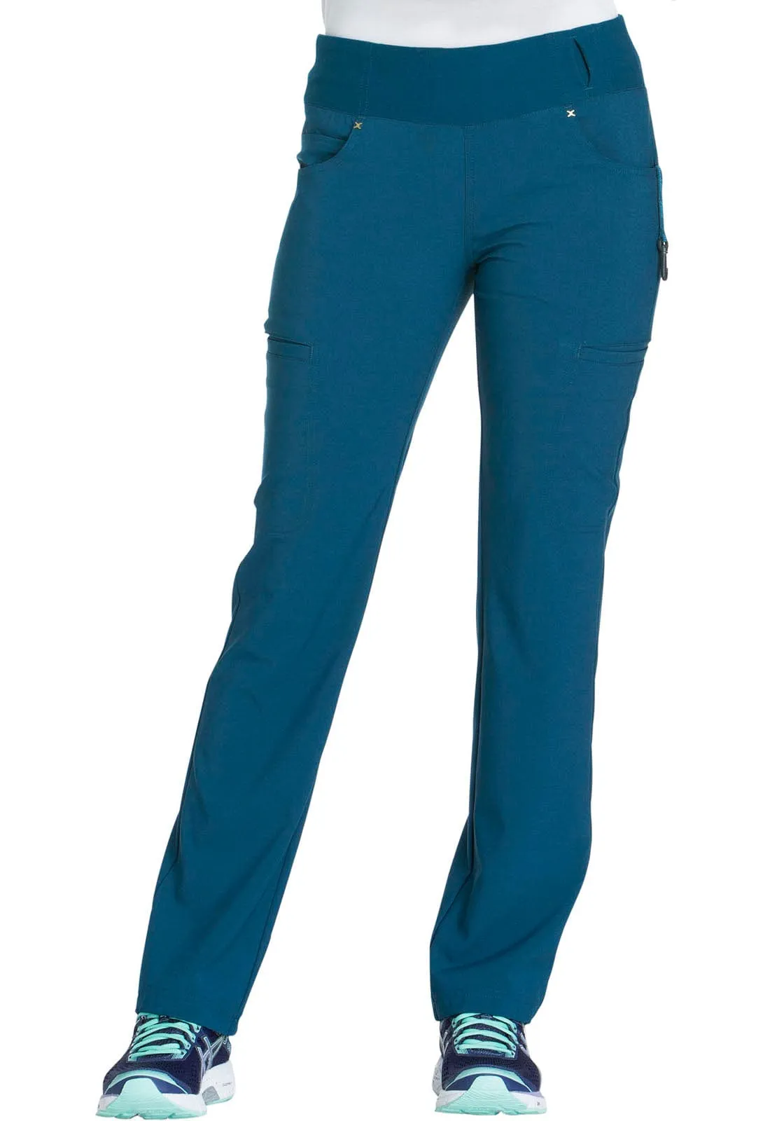 St George's iFlex PETITE Pull-on Scrub Pant Caribbean Blue - Inseam 28.5" (72cm) STG-CK002PCAR