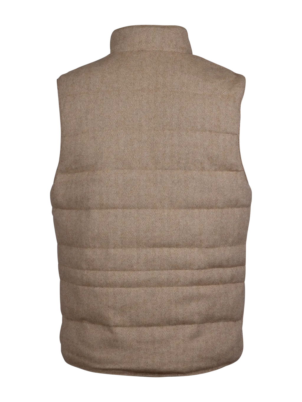 Stenströms Beige Quilted Wool Vest