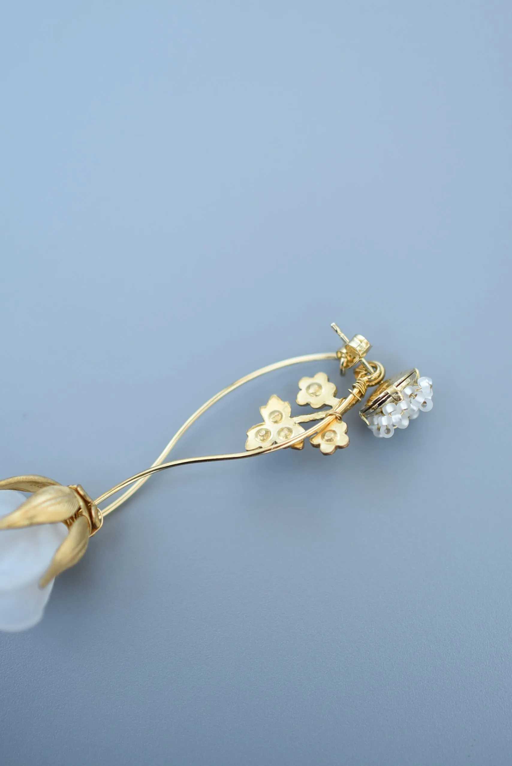 sweet pea bouquet  earring