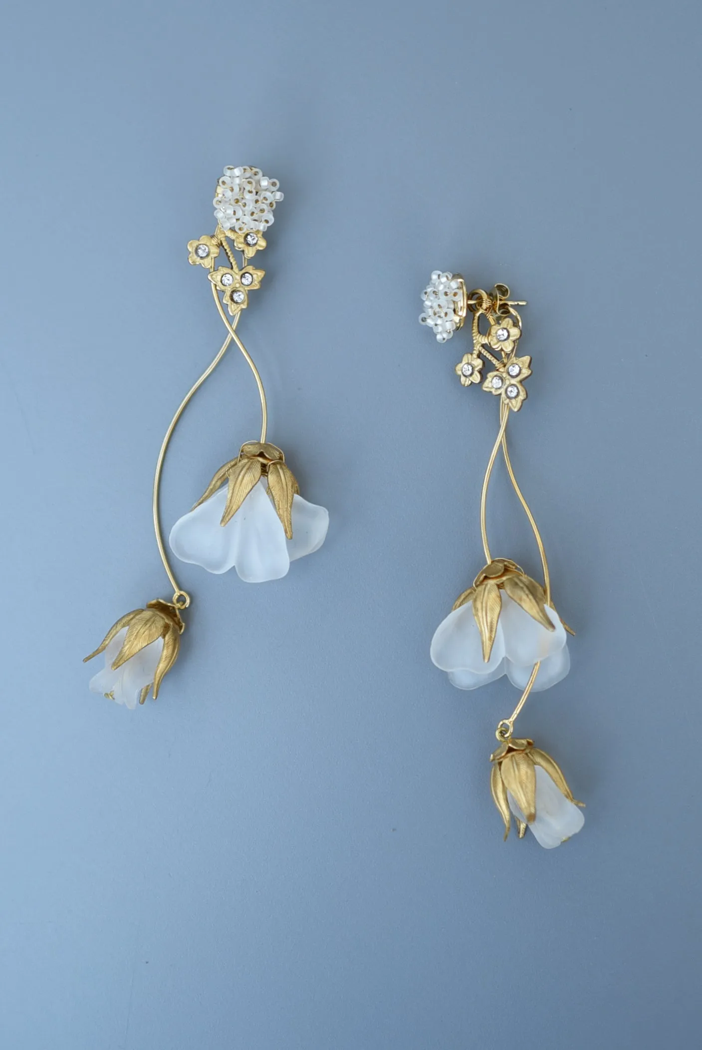 sweet pea bouquet  earring