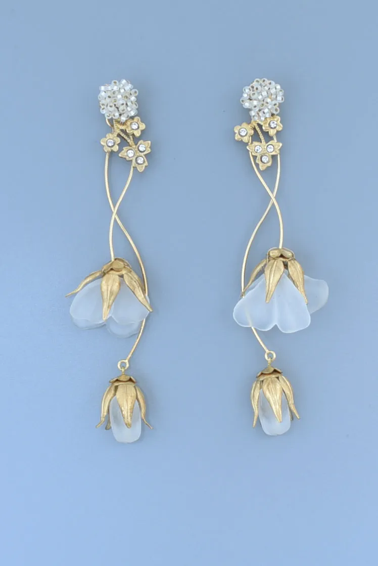 sweet pea bouquet  earring