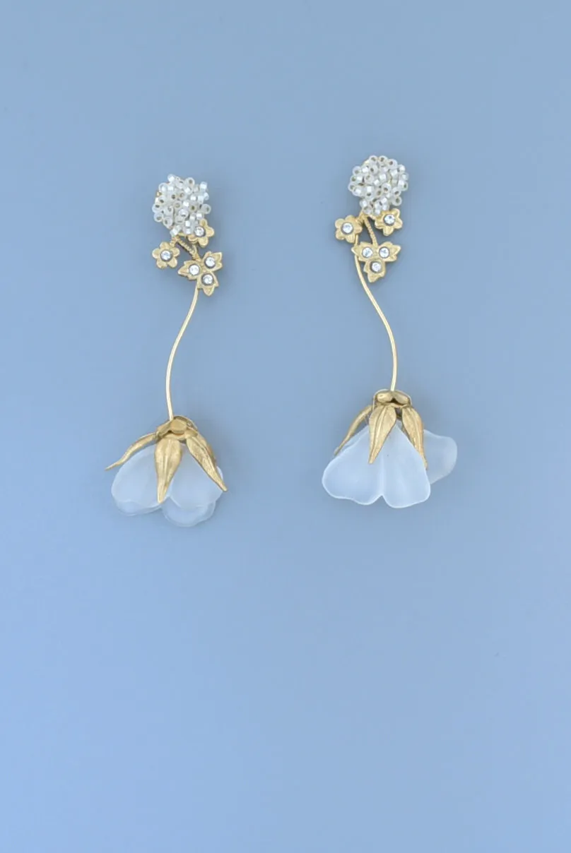 sweet pea bouquet  earring