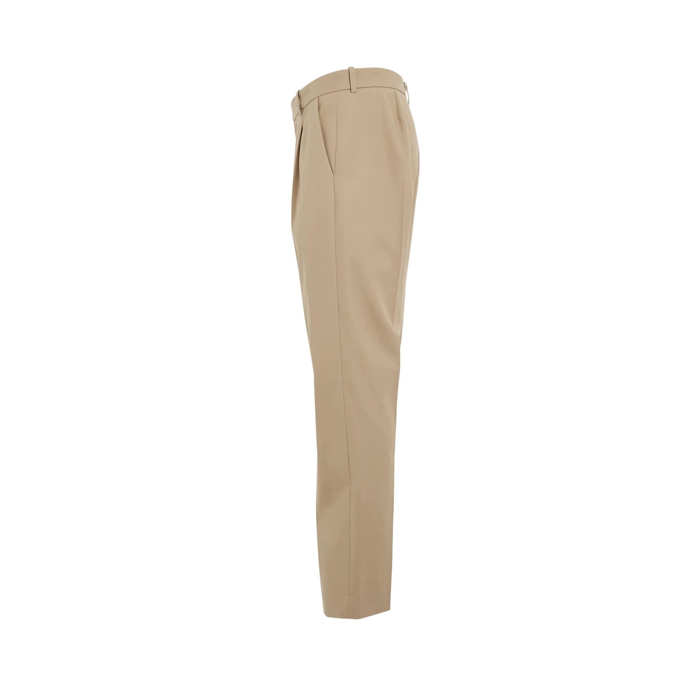 Tapered Chino Trousers in Beige