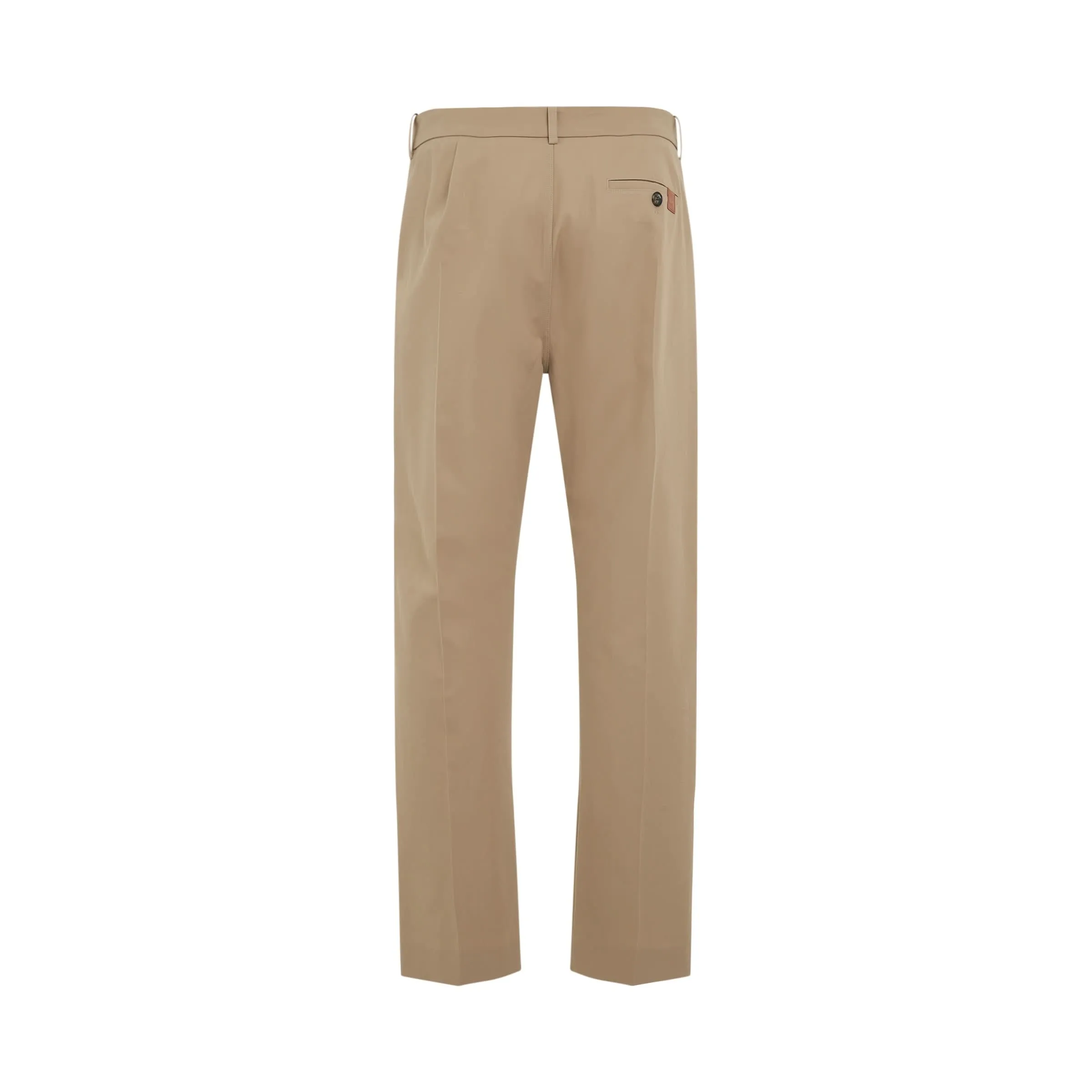 Tapered Chino Trousers in Beige