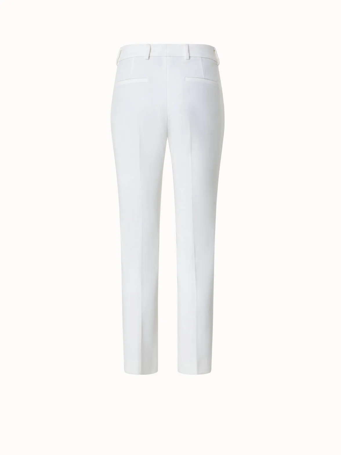 Techno Wool Stretch Gabardine Cropped Pants