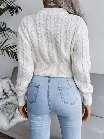 TEEK - Cable-Knit Mid Fit Sweater