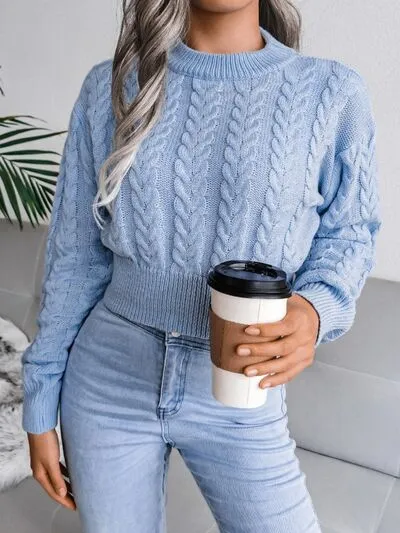 TEEK - Cable-Knit Mid Fit Sweater