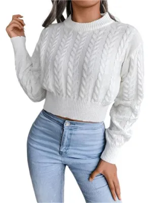 TEEK - Cable-Knit Mid Fit Sweater