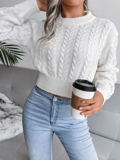 TEEK - Cable-Knit Mid Fit Sweater