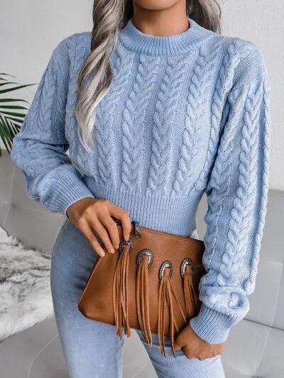 TEEK - Cable-Knit Mid Fit Sweater