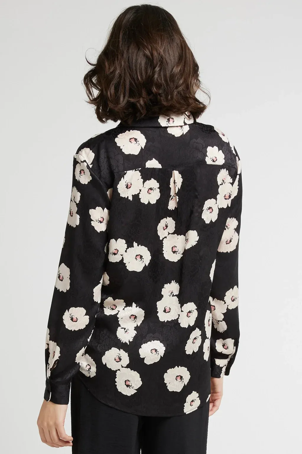 The Chihiro Japanese Satin Floral Shirt