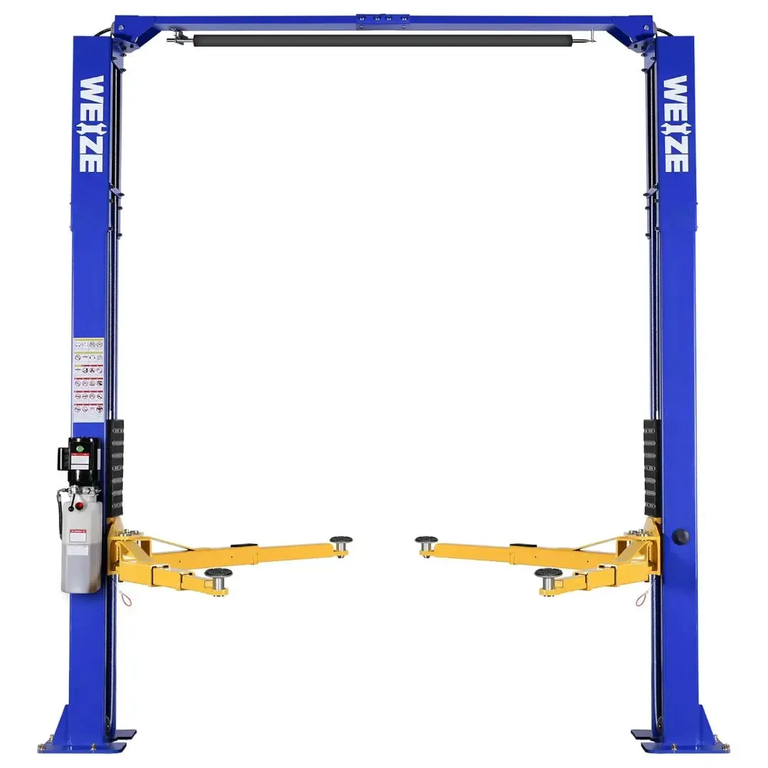 Two Post Car Lift 10000 LBS Capacity Clearfloor Vehicle Lifts Single Point Release 2 Post Overhead Auto Truck Tractor Lift 220V 60HZ 1PH 3HP 4.5T