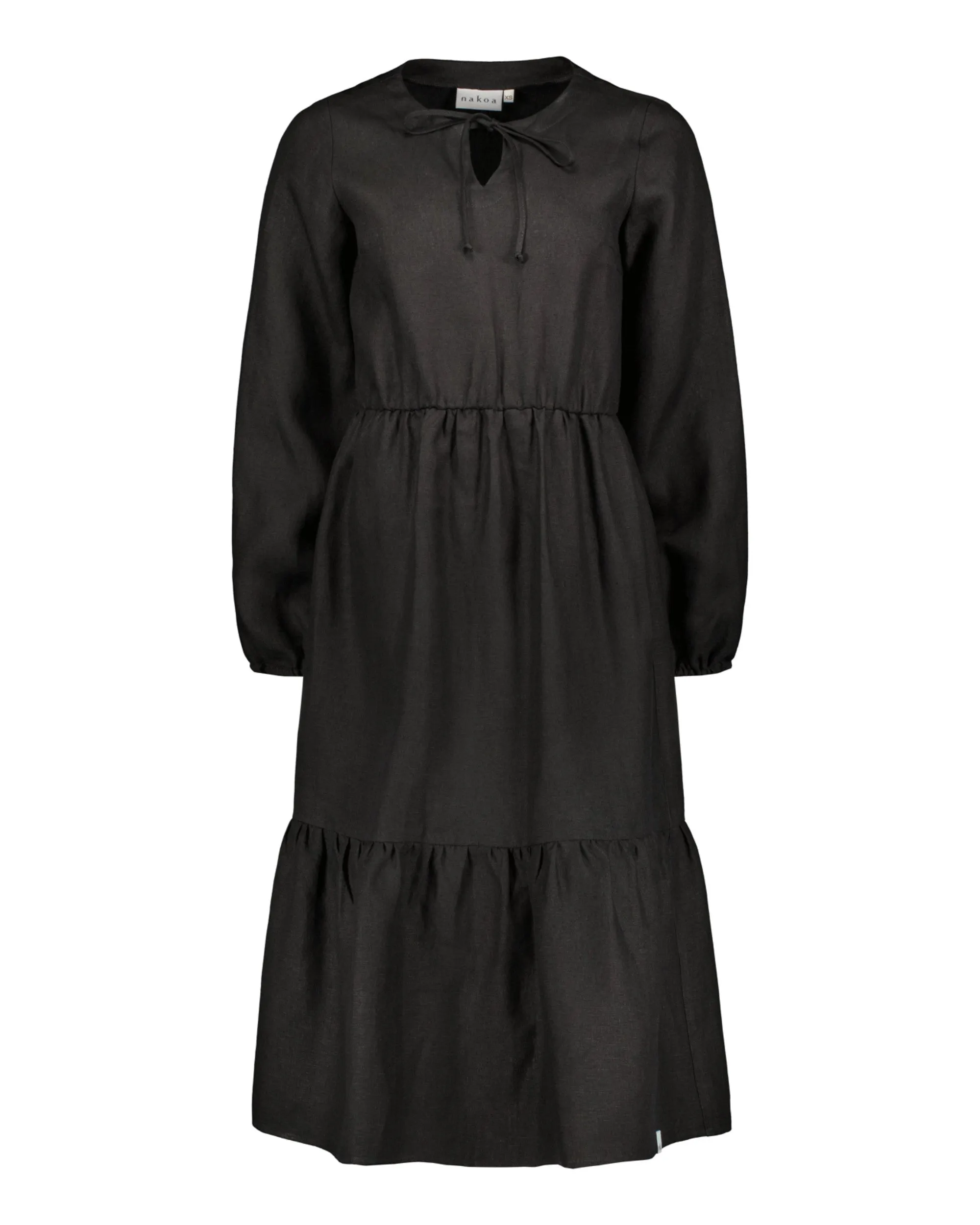 Ulrika Linen Dress Black