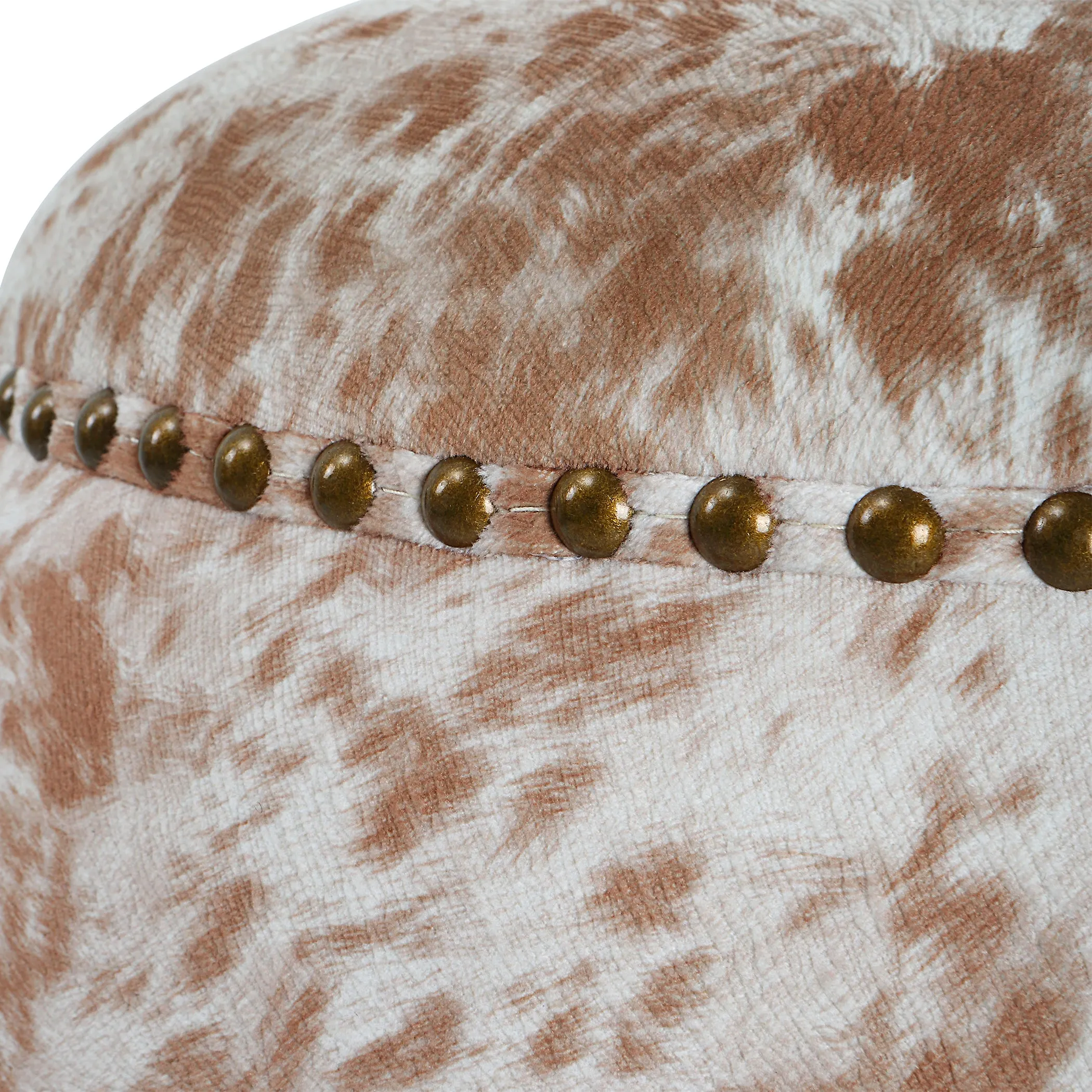 Uttermost Gumdrop Cow Hide Ottoman