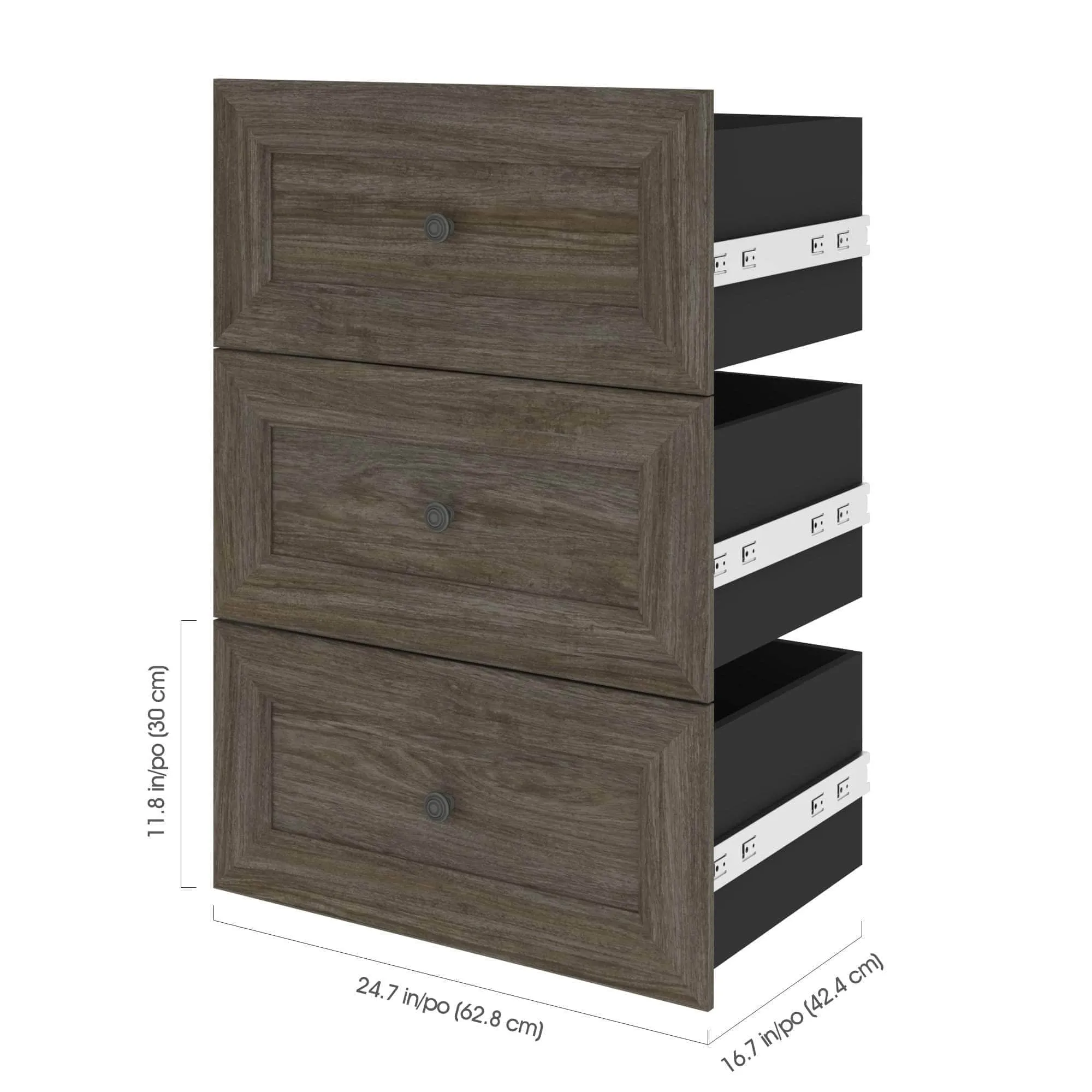 Versatile 3-Drawer Set for Versatile 25” Storage Unit - Available in 2 Colours