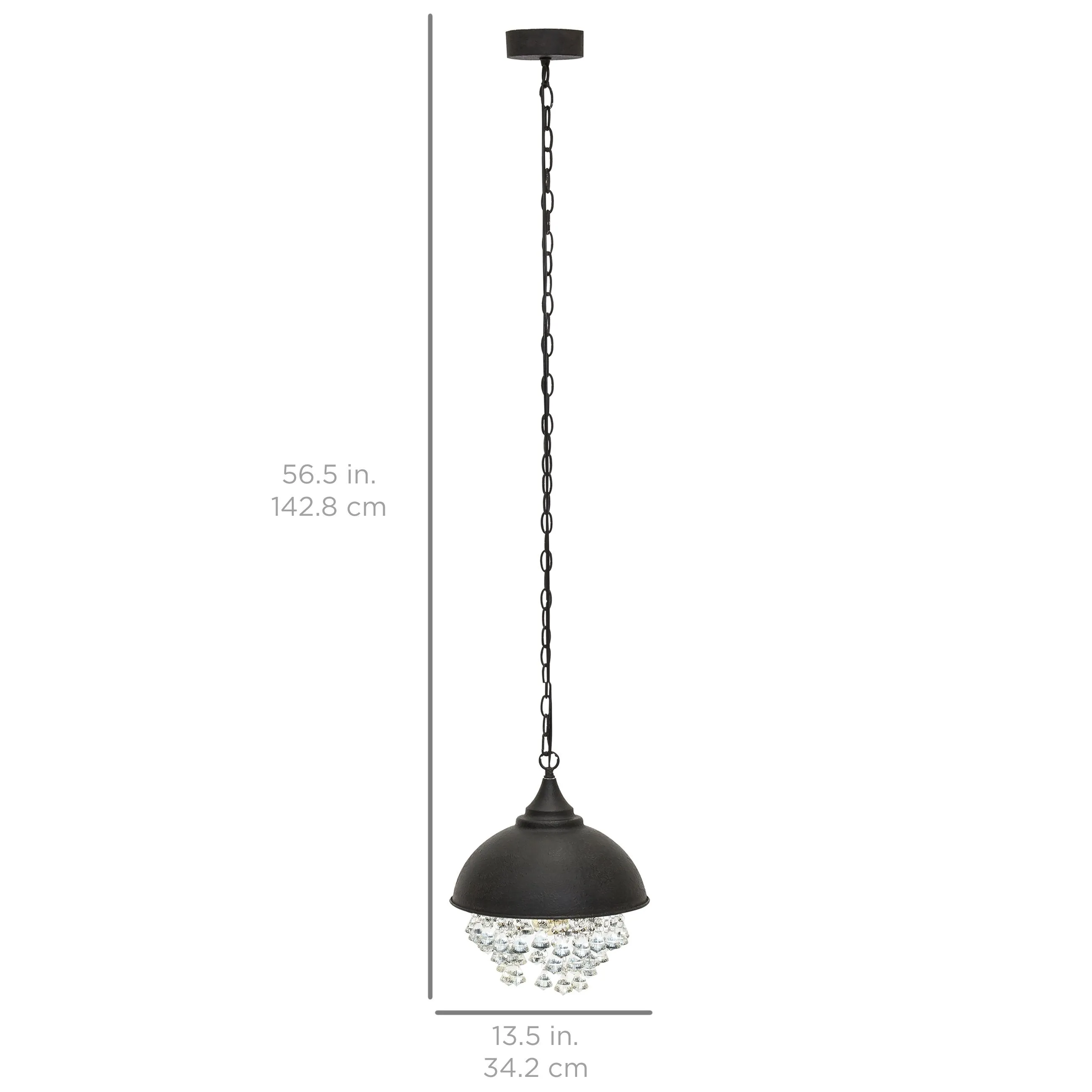 Vintage Style Iron Lighting - Black