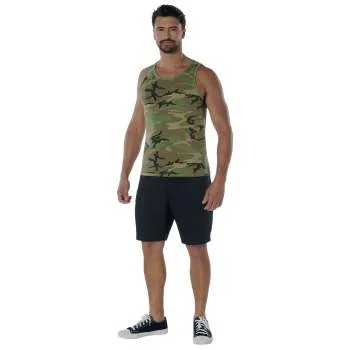 Vintage Style Woodland Camo Tank Top