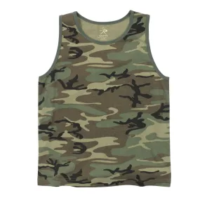 Vintage Woodland Camo Tank Top