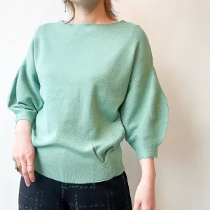 Wagen | Soft Puff Half Sleeve Sweater