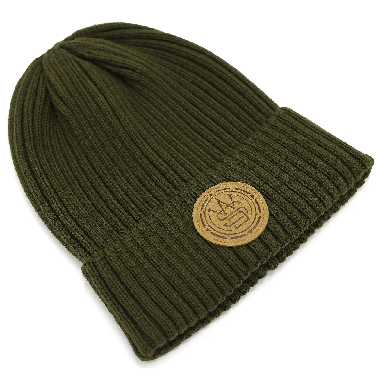 WASD Wide Ribbed Knit Beanie