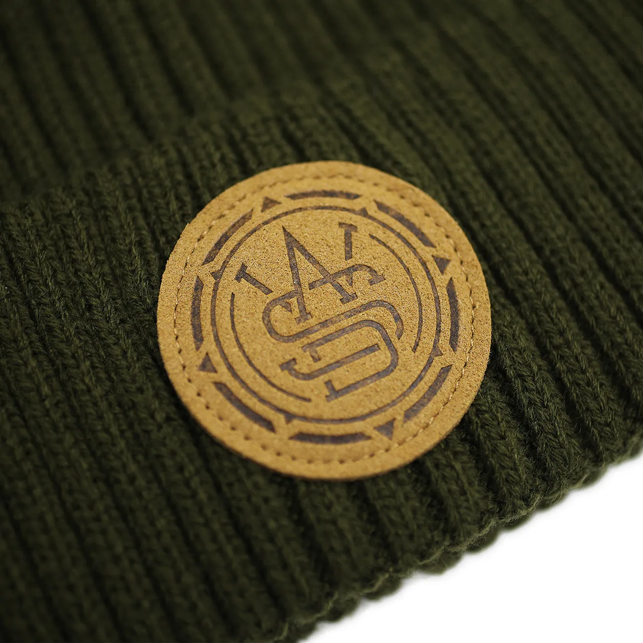 WASD Wide Ribbed Knit Beanie