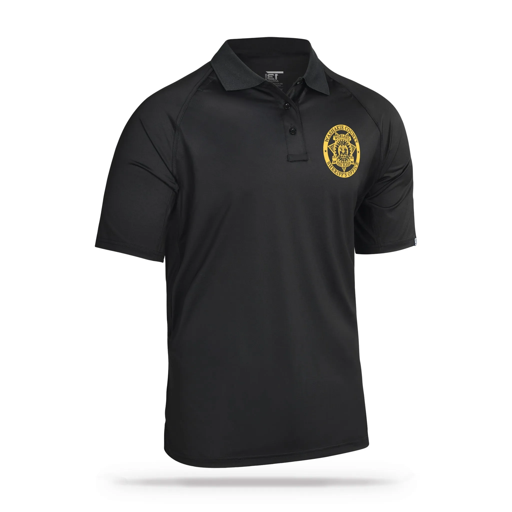 [WASHAKIE CO SO] Performance Polo [BLK/GLD]