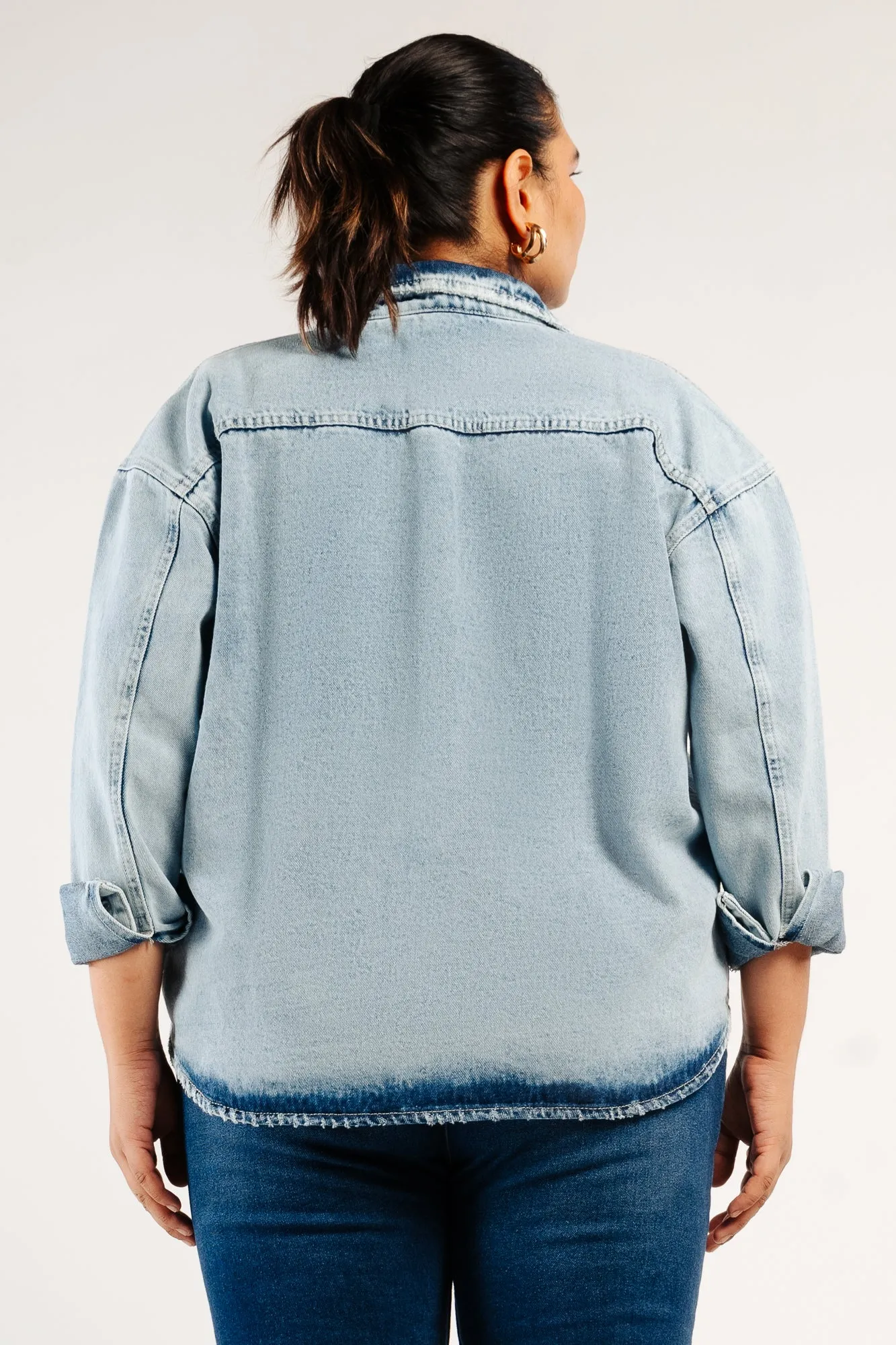 Washed Out Vintage Denim Shacket