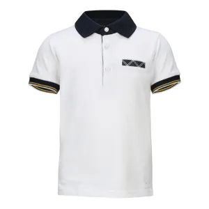 WHITE T-SHIRT BOYS POLO TEE