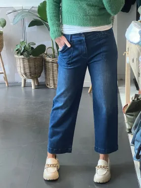 Wide Leg Cropped Jeans - by NLJ