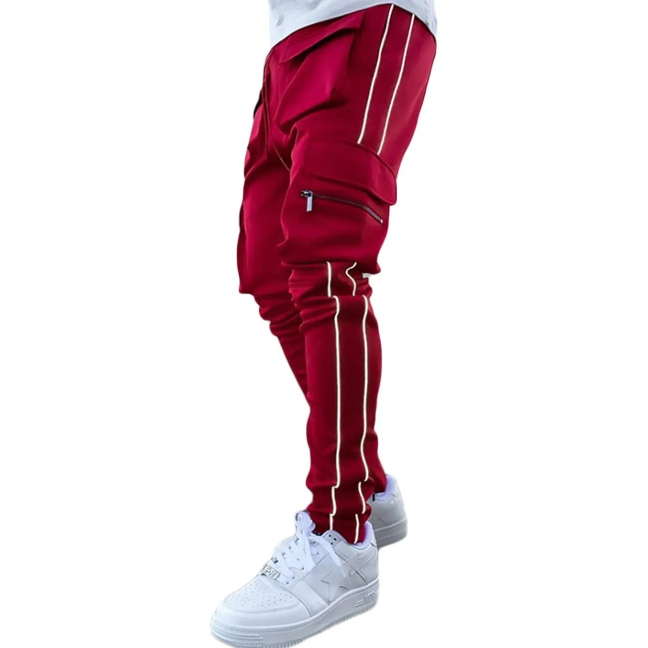 WLS Function Reflective Strip Multi Pockets Pants